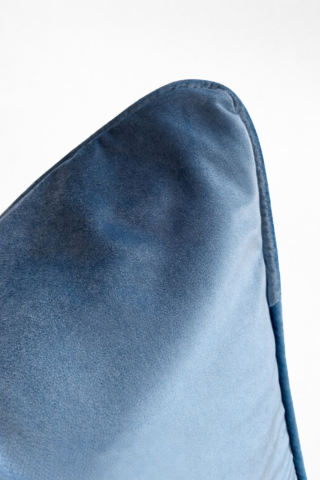 Azure Luxe Velvet Cushion with matching piping (60 X 60 cm)