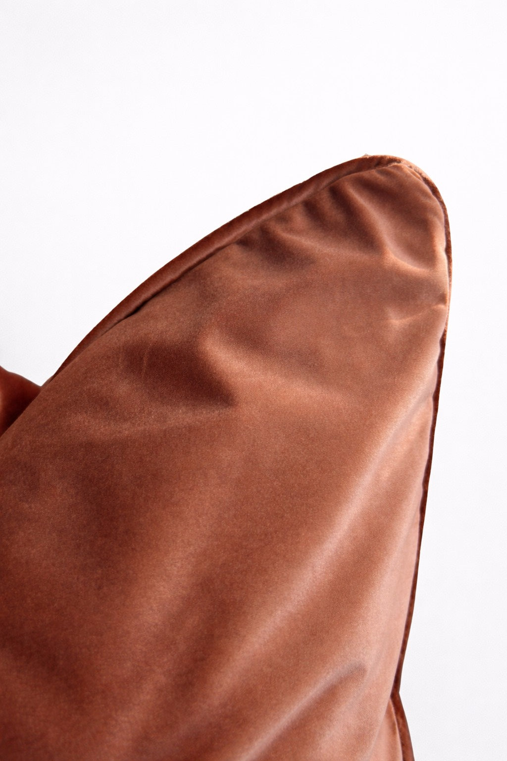 Sunset Ember Velvet Cushion with ember piping (60X60)