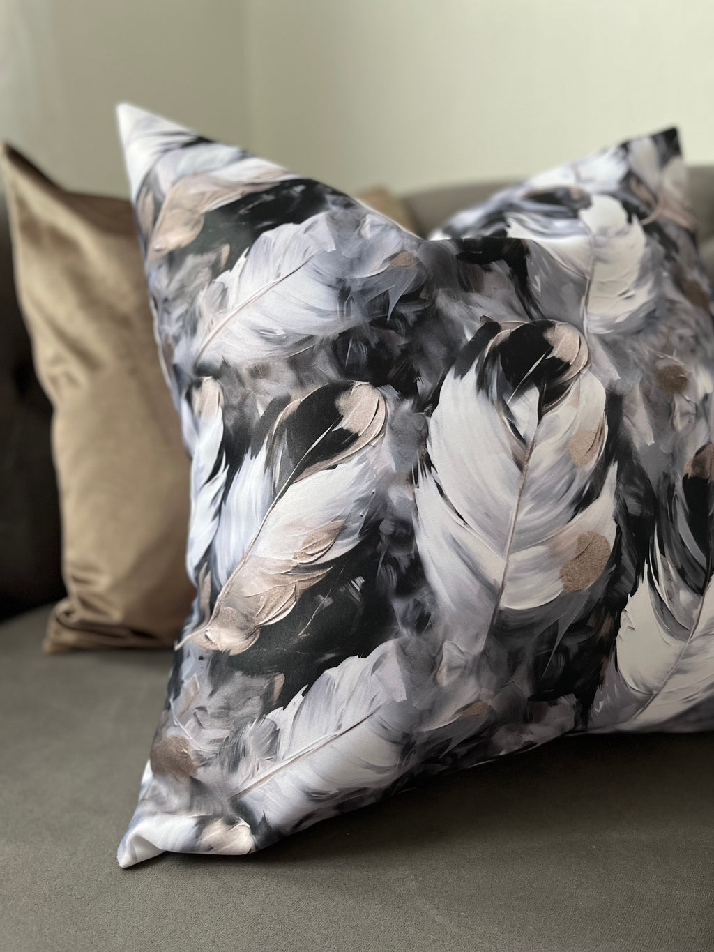 Midnight Feather Luxe Cushion