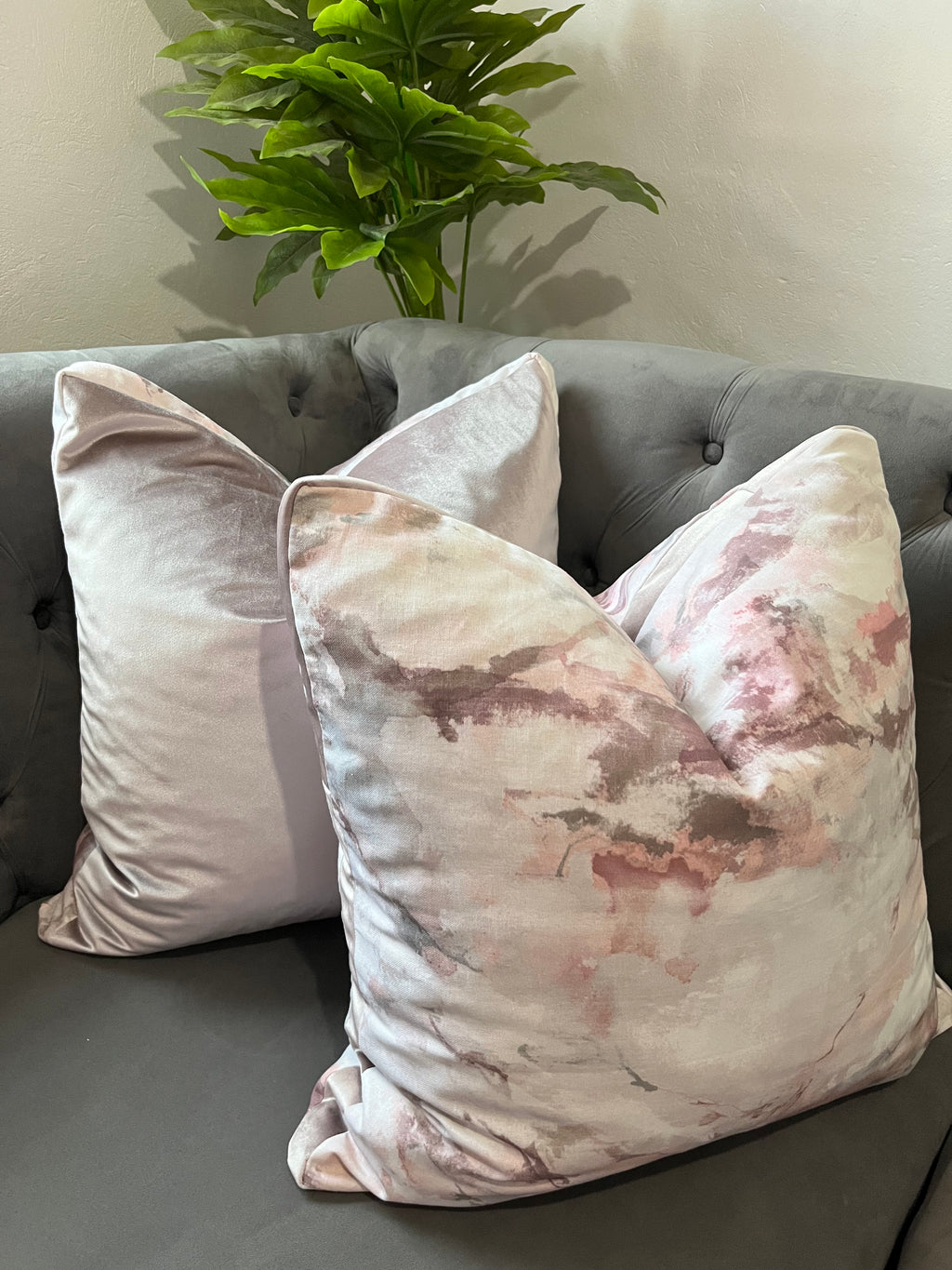 Blush Cloud Velvet Cushion (60 X 60)