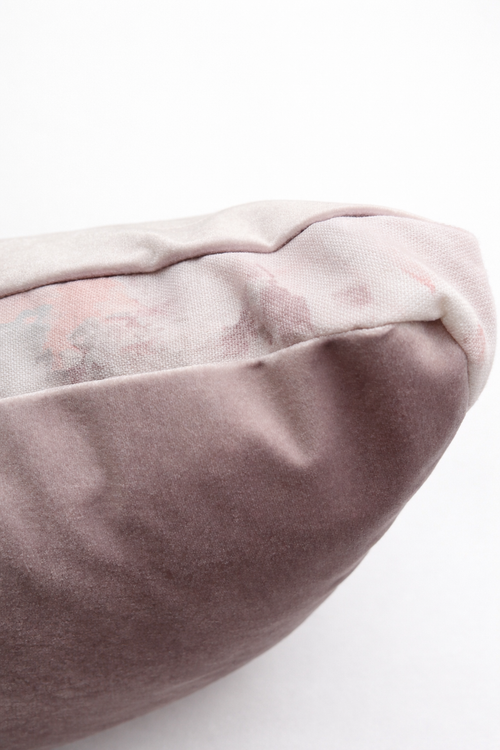 Blush Aura Velvet Cushion (60 X 60 cm)